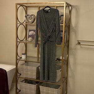 Banana Republic Gray Knotted Dress